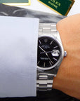 SOLD Oyster Perpetual Date / serviced / black dial 15200