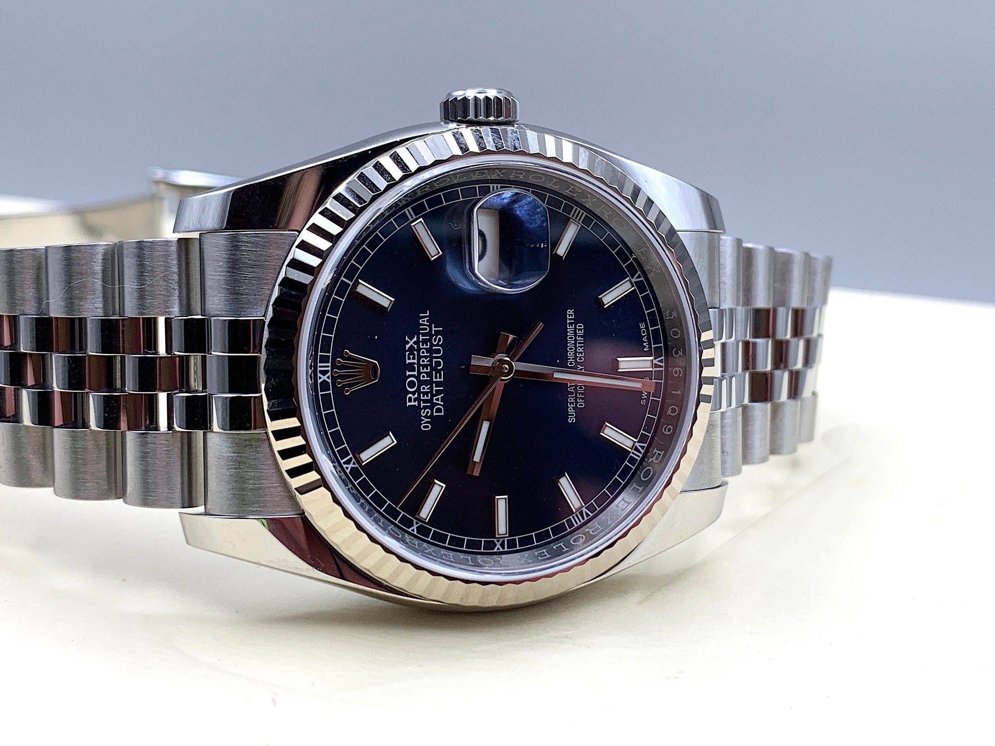 SOLD - CONTACT US Rolex Datejust 36 Blue