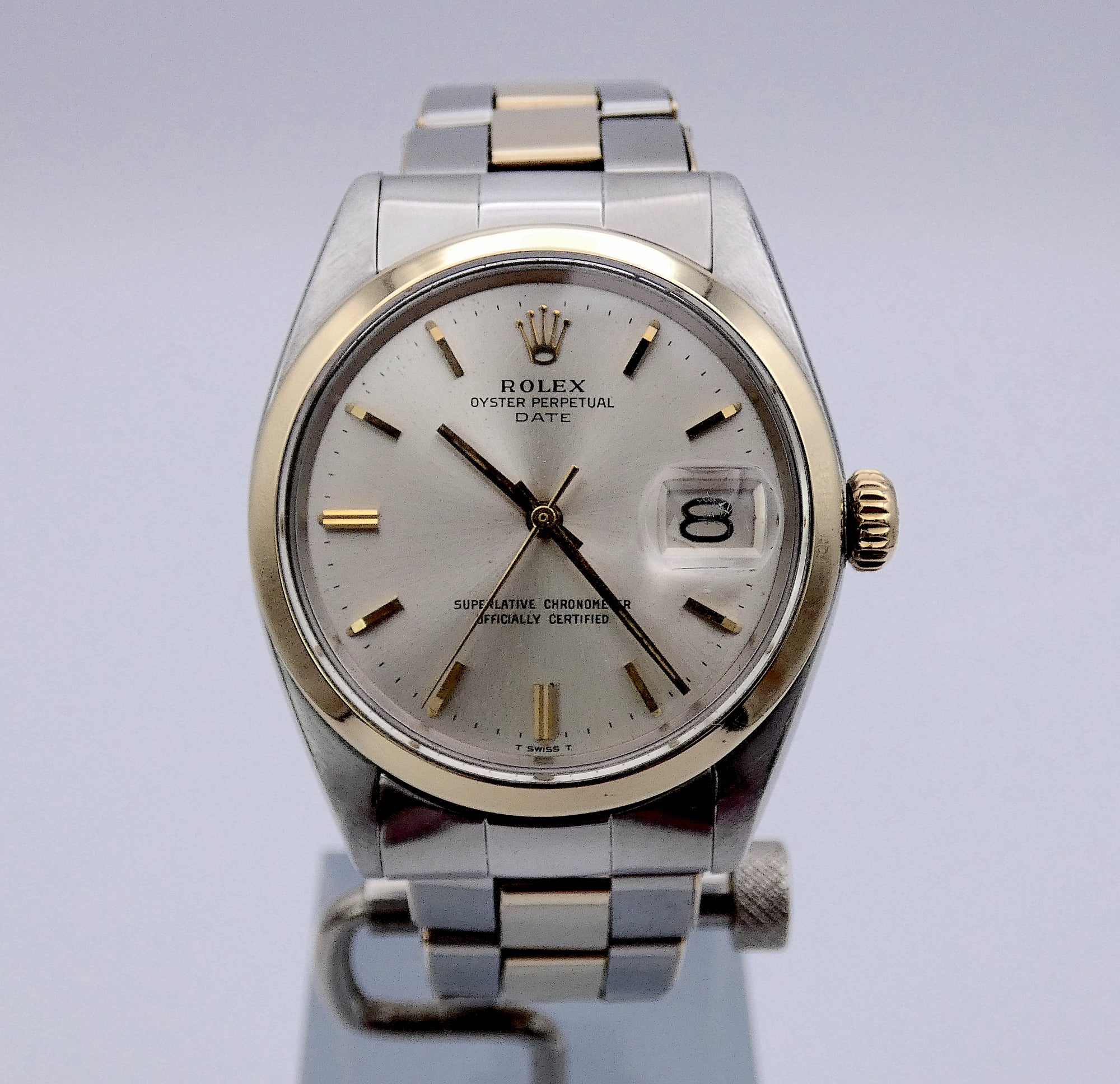 SOLD Rare Oyster Perpetual Date 1966 / Rivet stretch bracelet