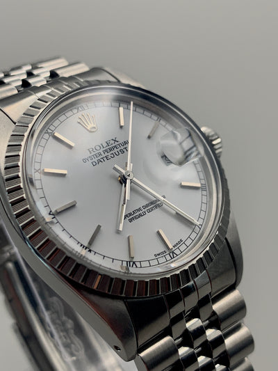 SOLD Rolex Datejust 36 MINT 1986 - white dial / with papers