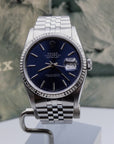 SOLD Rolex Datejust 36 1991 full set / blue