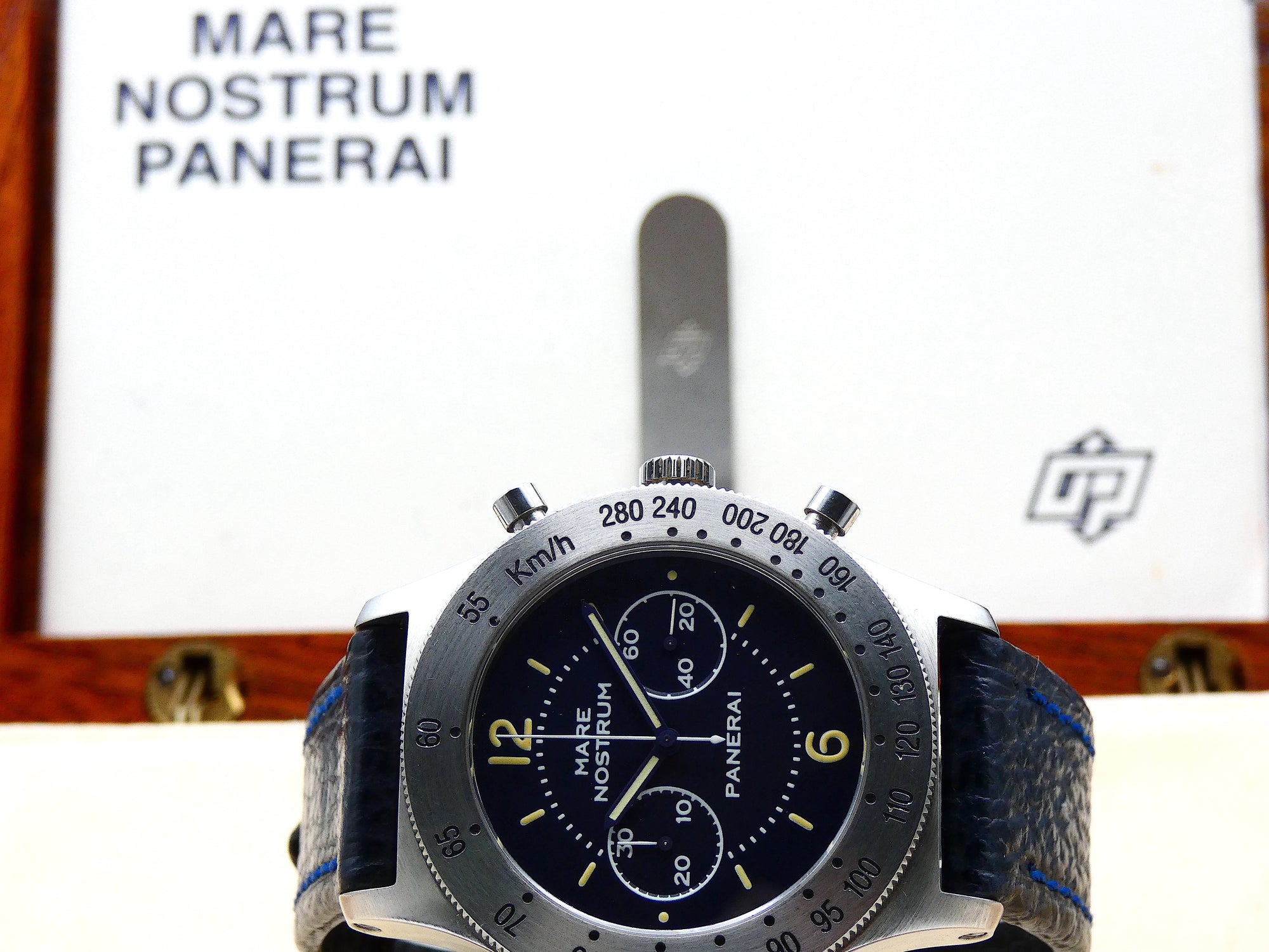 SOLD Panerai Rare Mare Nostrum chronograph Pre Vendome / Full Set / Mint