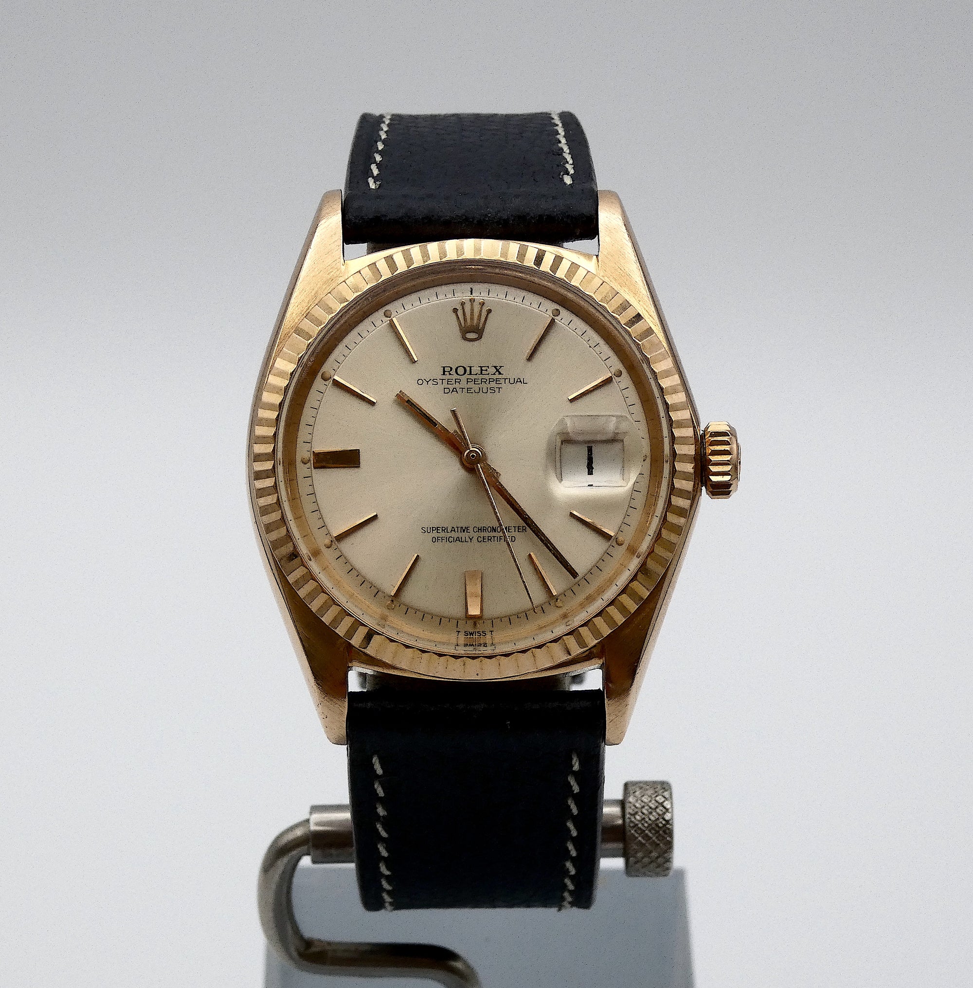 SOLD Mint Datejust 18k Rose 36mm / 1966 / PiePan doorstop dial