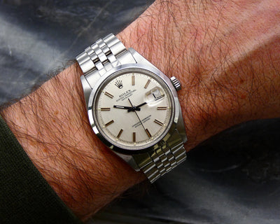 SOLD Unique Datejust 36 vertical brush - 1972 - service Rolex