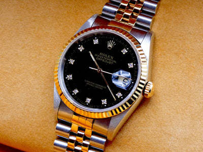 Rolex Datejust 36 Factory Diamond Dial / 1995 / Minty 16233G
