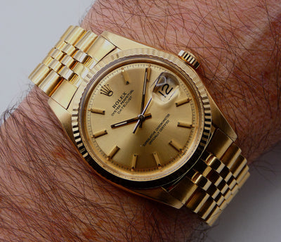 SOLD Rolex Datejust 36 2022 service / 1971