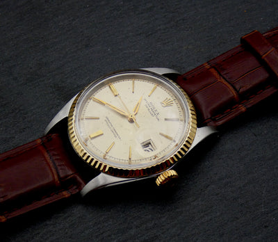 SOLD Rolex Rare Datejust 36 / 1963 / Radium / Doorstop dial