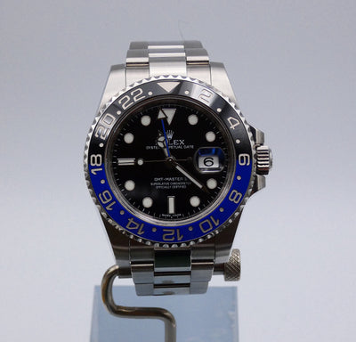 SOLD Rolex GMT-Master II "Batman" Papers + Tag