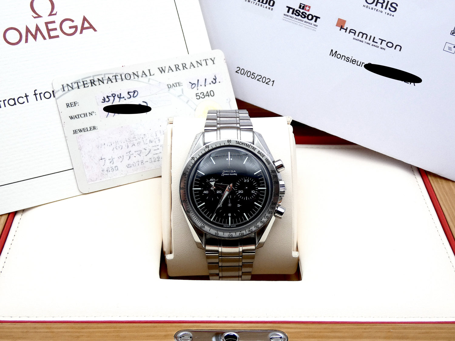 SOLD Omega Mint Speedmaster Broad Arrow / serviced / extract