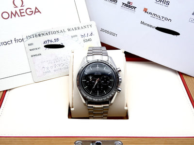 SOLD Omega Mint Speedmaster Broad Arrow / serviced / extract