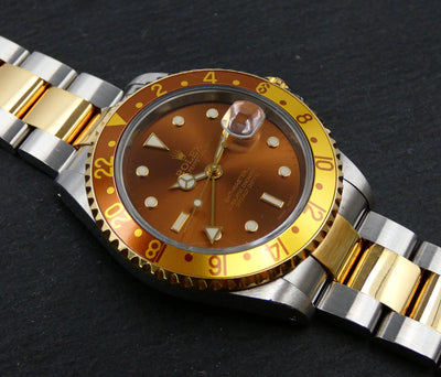 VERKOCHT Rolex GMT-Master II 2001 Rootbeer