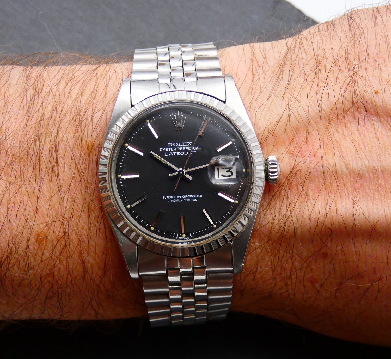 SOLD Rolex Datejust 36 - Grey/Black with papers