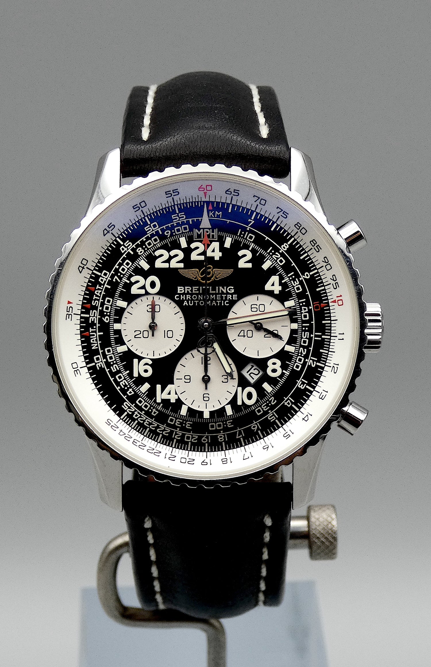 SOLD  Breitling Navitimer Cosmonaute Panda - MINT full set / serviced