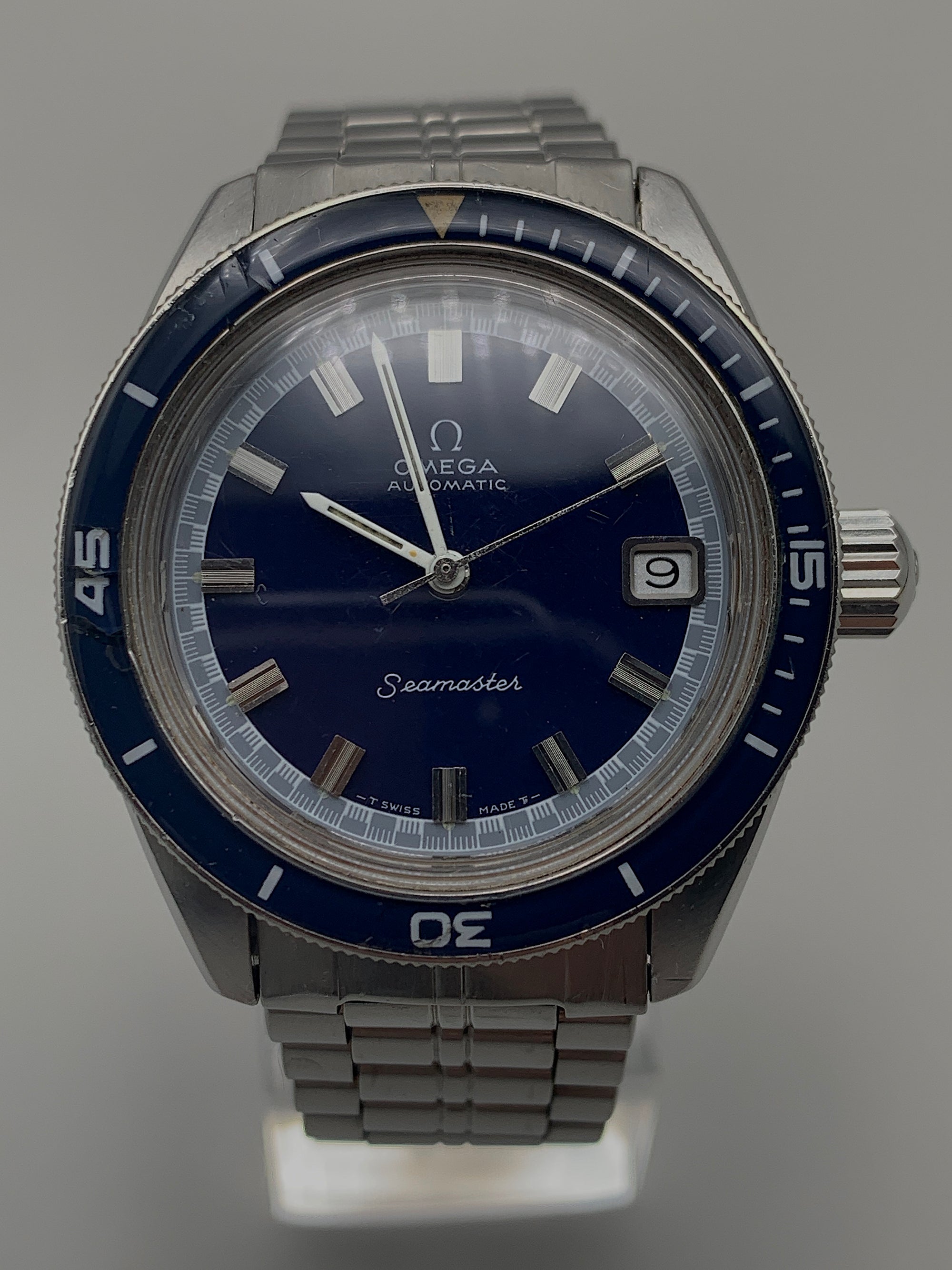 SOLD  Omega Seamaster 60 Big Crown Rare Blue bezel / Unpolished