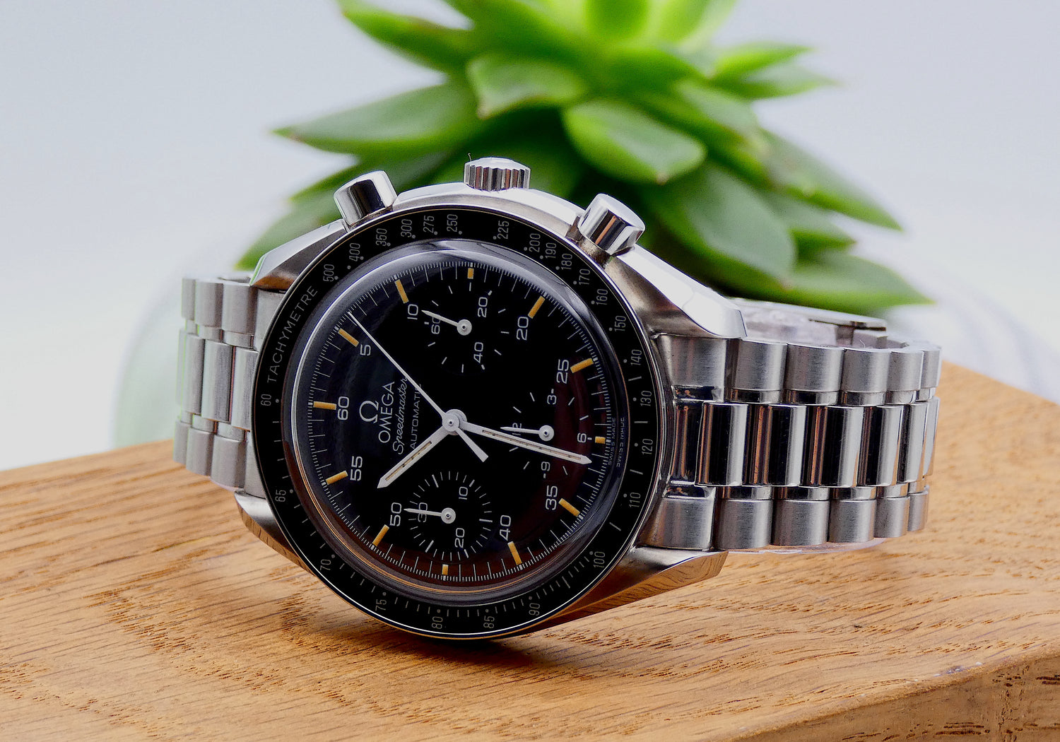 SOLD Speedmaster Reduced / Mint / pumpkin tritium