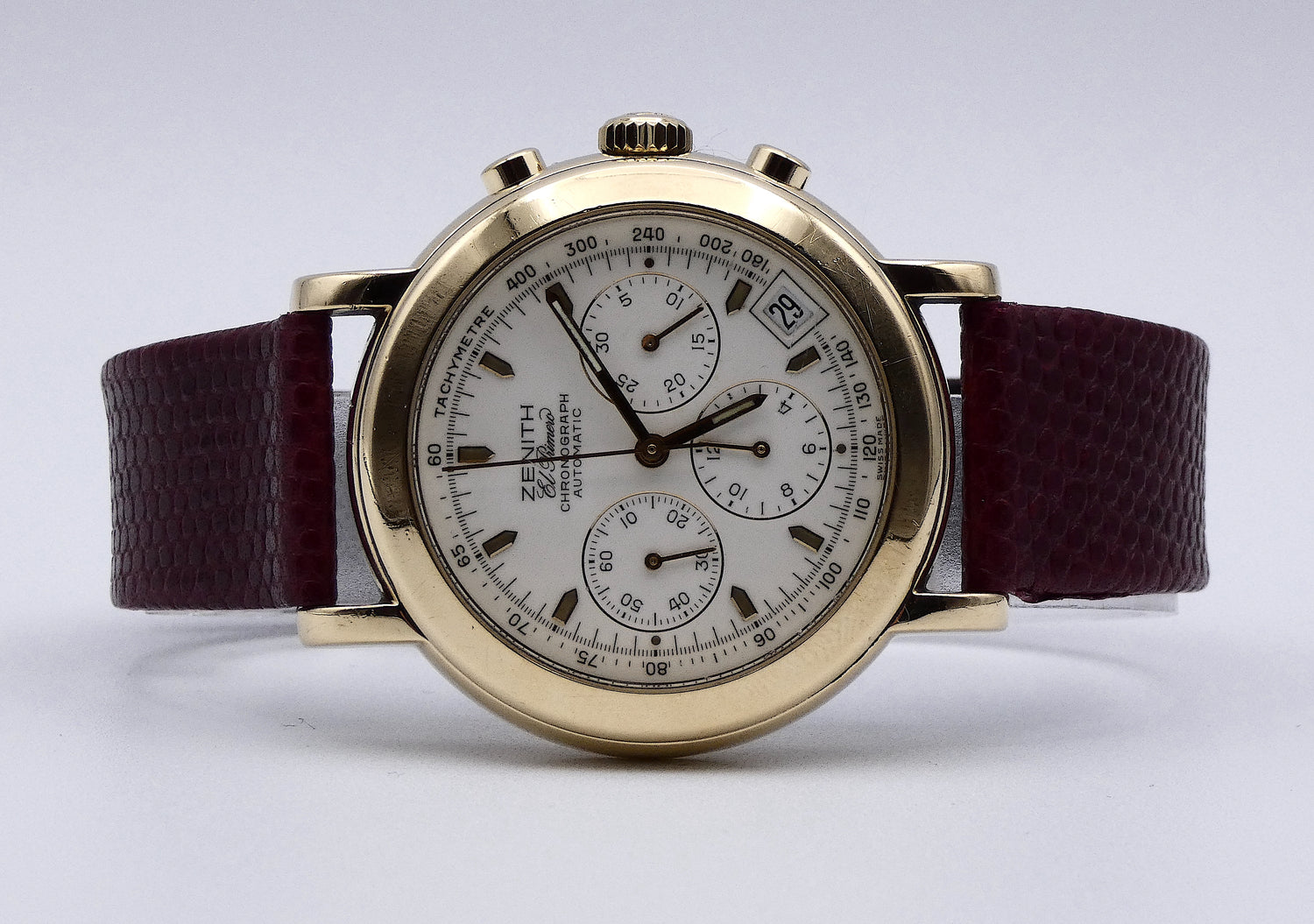 SOLD Zenith El Primero Chronograph 18K / serviced