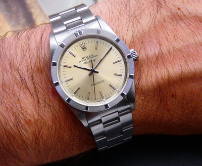 SOLD Rolex Air-King / nice patina / with papers / crispy 1995