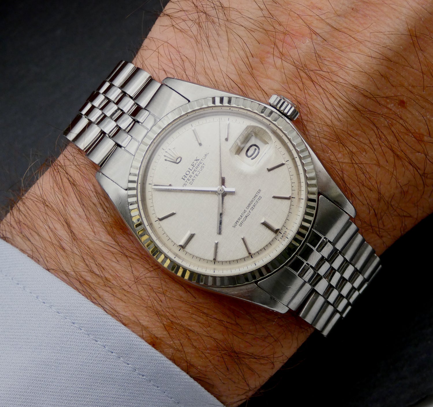 SOLD Rolex Datejust 36 Linen dial / 1972