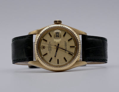 SOLD Datejust 18k Sigma Linen dial / 1973