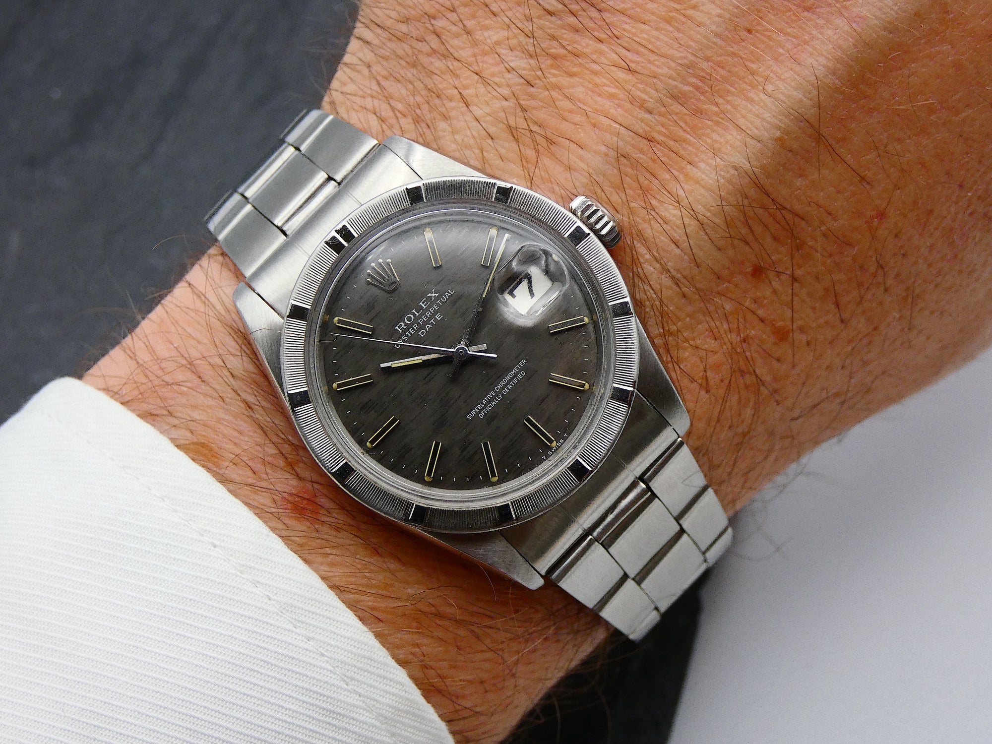 SOLD Rare shantung mozaik dial / Oyster Perpetual Date 1965