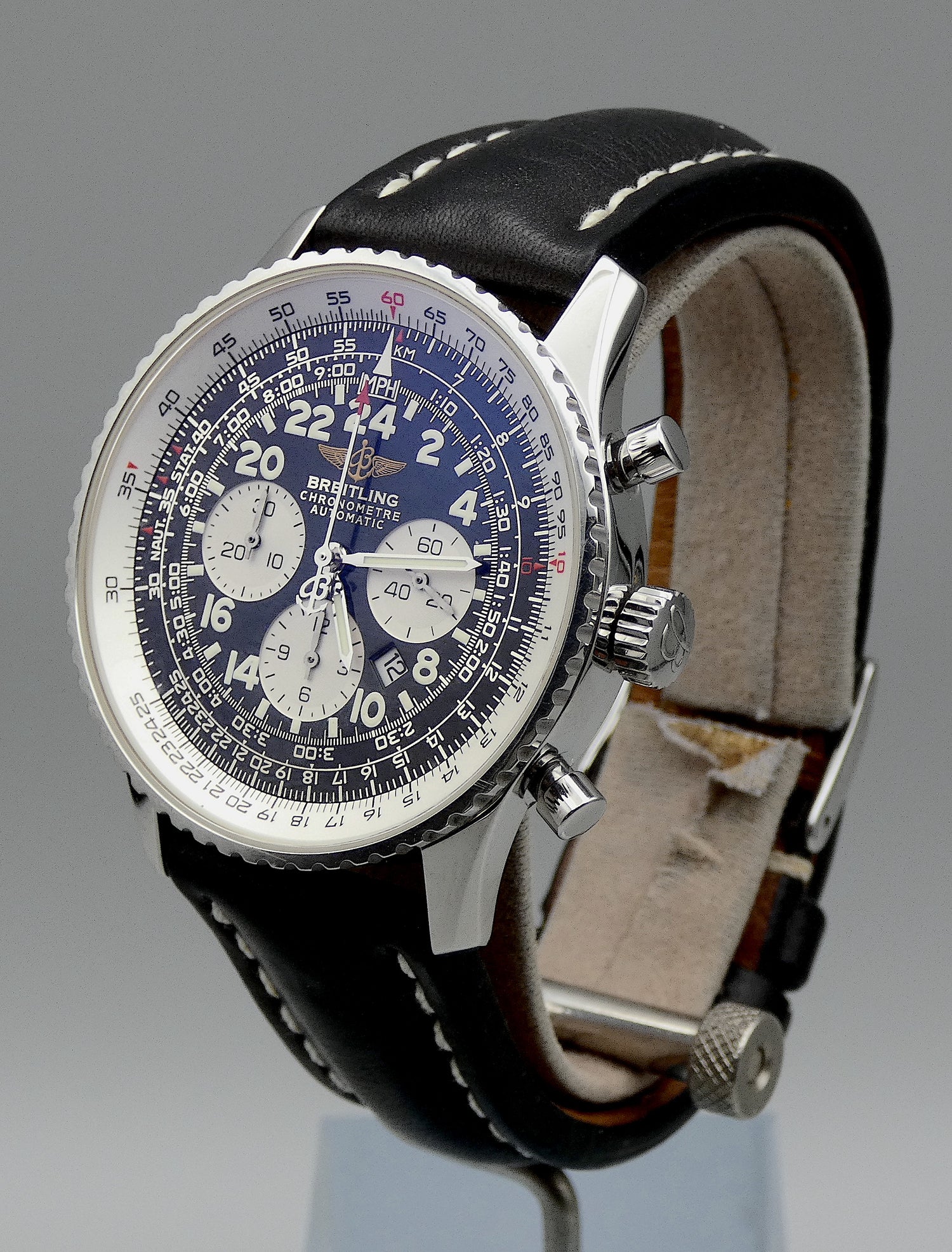 SOLD  Breitling Navitimer Cosmonaute Panda - MINT full set / serviced