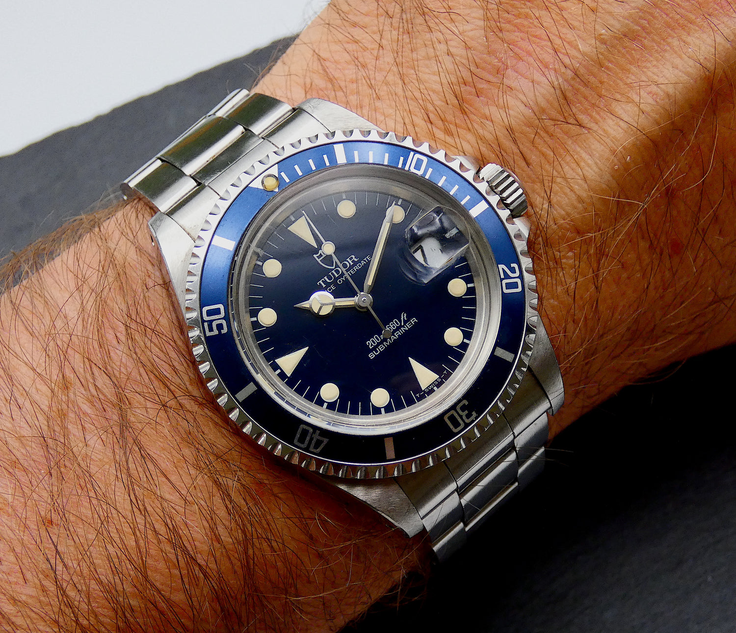 Tudor Submariner Blue / Mint unpolished with amazing patina