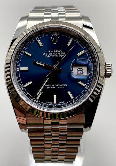 SOLD - CONTACT US Rolex Datejust 36 Blue