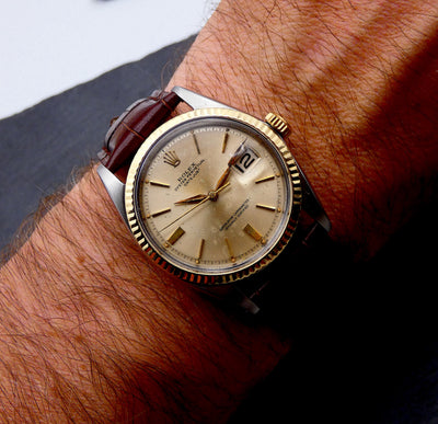 SOLD Rolex Rare Datejust 36 / 1963 / Radium / Doorstop dial