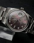 SOLD Rolex Rare Day-Date 36 Tahitian MOP Diamond Dial / 2012 / 2019 service