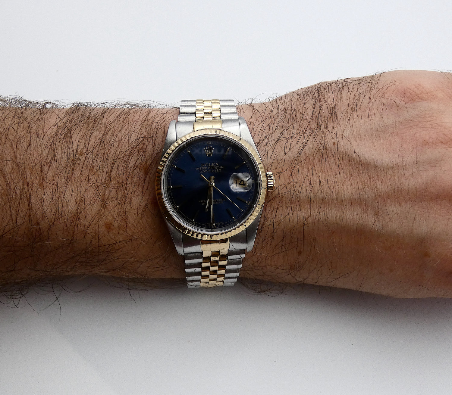 SOLD Datejust 36 blue 1991