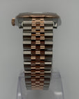 SOLD Rolex Datejust 36 Rolesor Everose Fluted / Jubilee / Black Roman - 116231