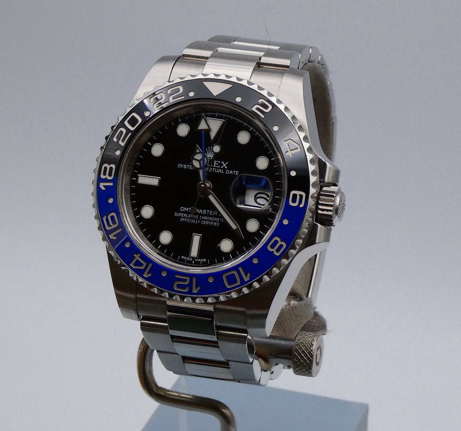 SOLD Rolex GMT-Master II "Batman" Papers + Tag