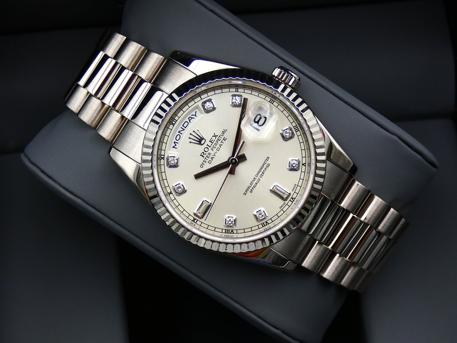 Rolex Day-Date 36 Mint / 118239 / Diamond dial 2002