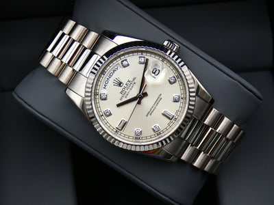 SOLD Rolex Day-Date 36 Mint / 118239 / Diamond dial 2002