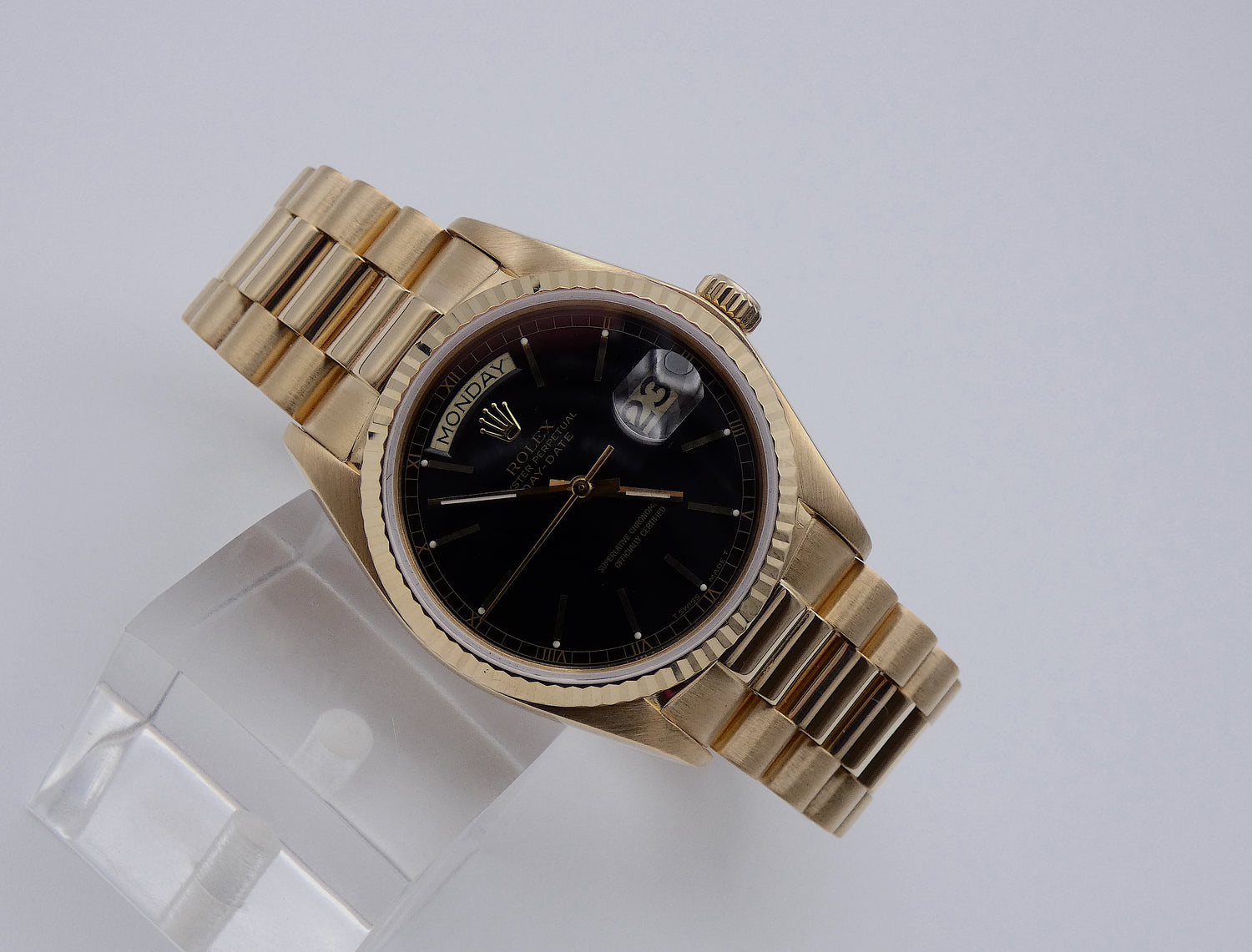 SOLD Rolex Day-Date 36 / Very nice / Black / 1979