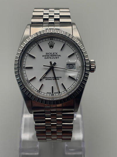 SOLD Rolex Datejust 36 MINT 1986 - white dial / with papers