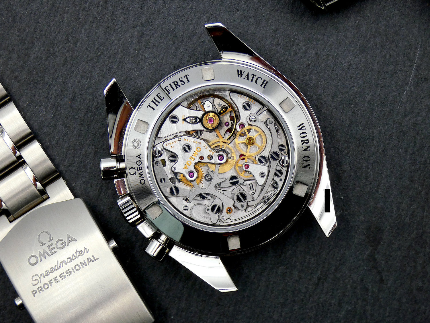 SOLD Omega Speedmaster Professional Moonwatch double sapphire