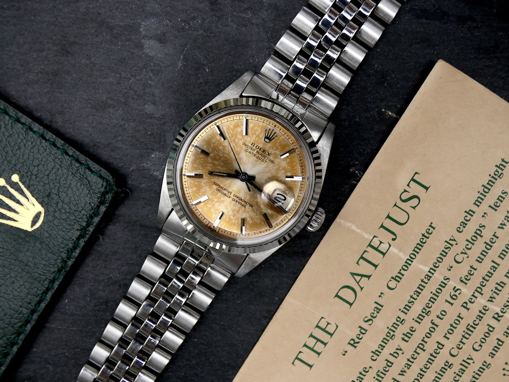 SOLD Cool Datejust 36 Splash Tropical 1966