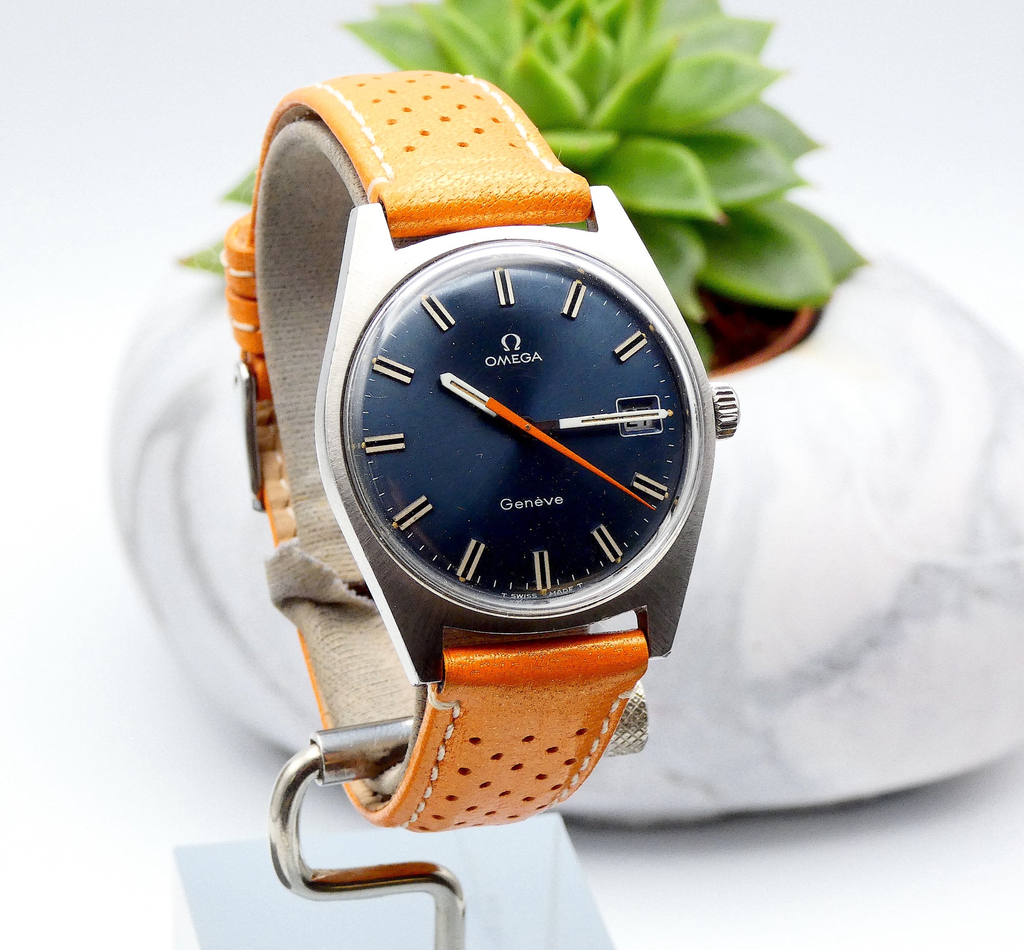 SOLD Omega Rare Geneve Ultraman Blue 1968