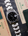 SOLD Oyster Perpetual Date / serviced / black dial 15200