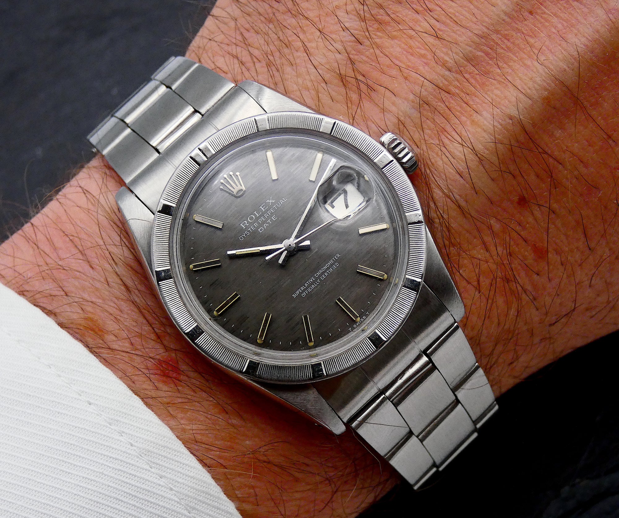 SOLD Rare shantung mozaik dial / Oyster Perpetual Date 1965