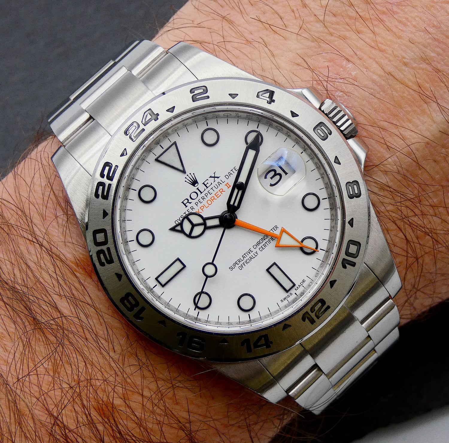 SOLD Rolex Explorer II serviced / polished