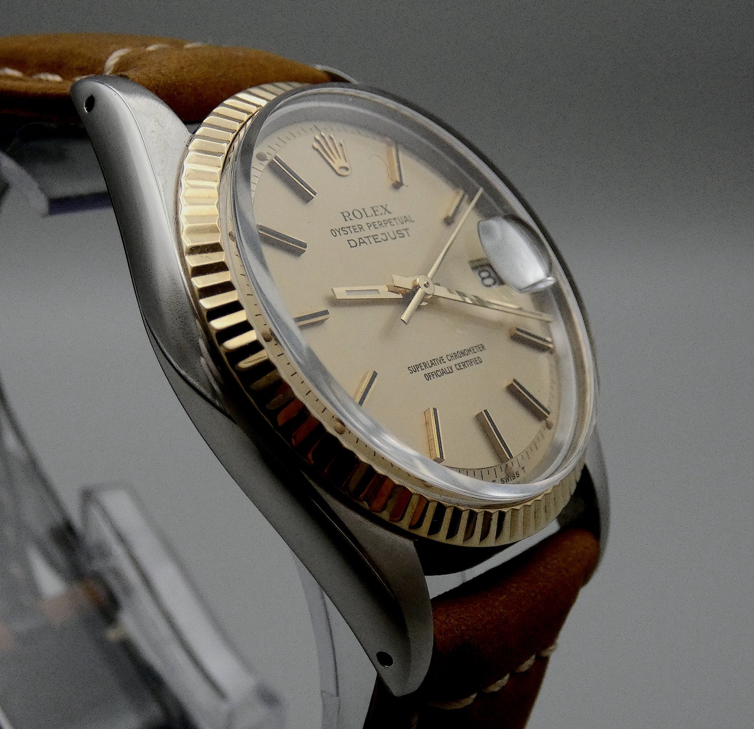 SOLD Datejust 36 Pie Pan 1601 serviced / MINT