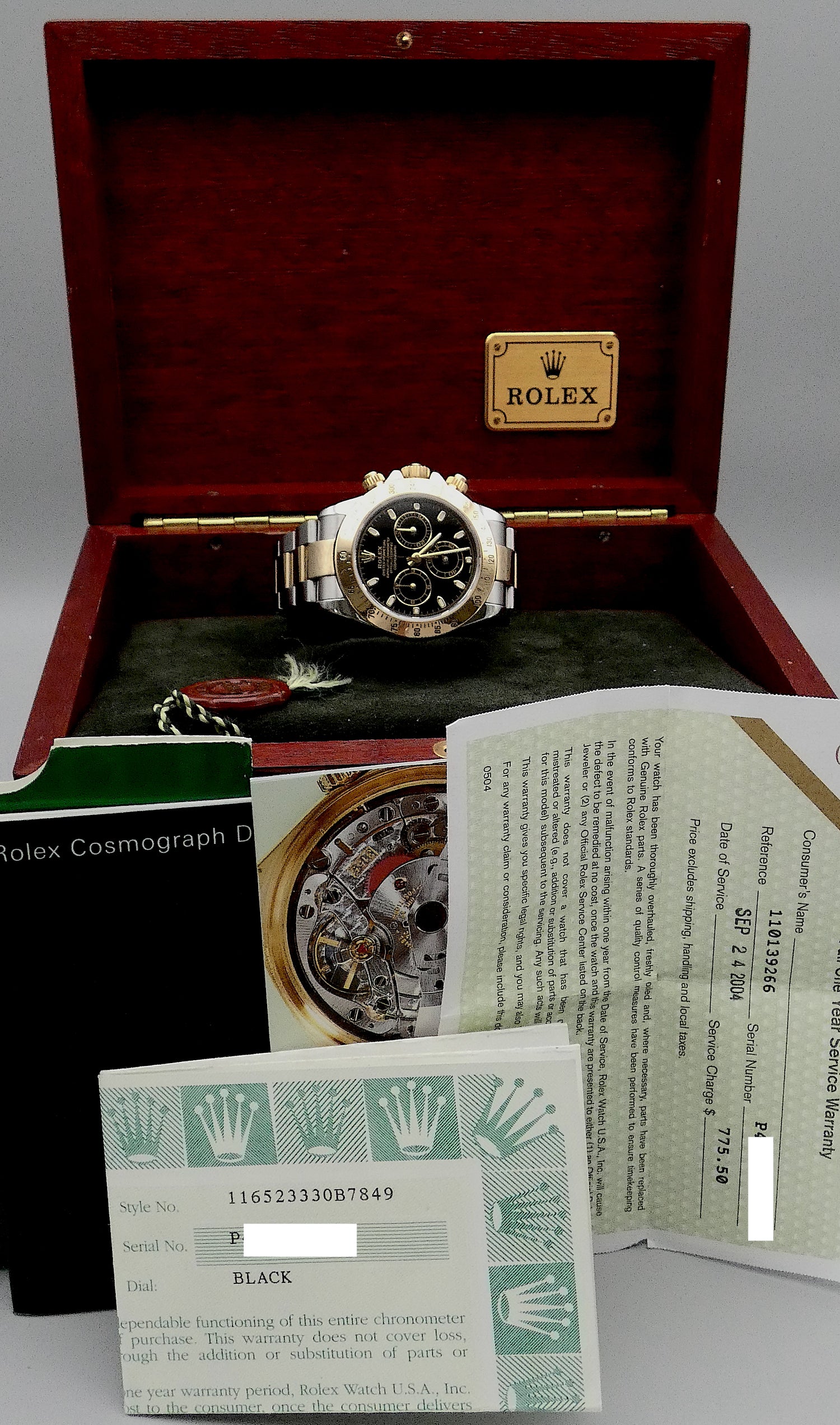 SOLD Rolex Daytona 116523 full set