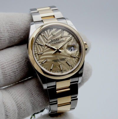 SOLD Novelty Datejust 36 Palm Dial / NEW