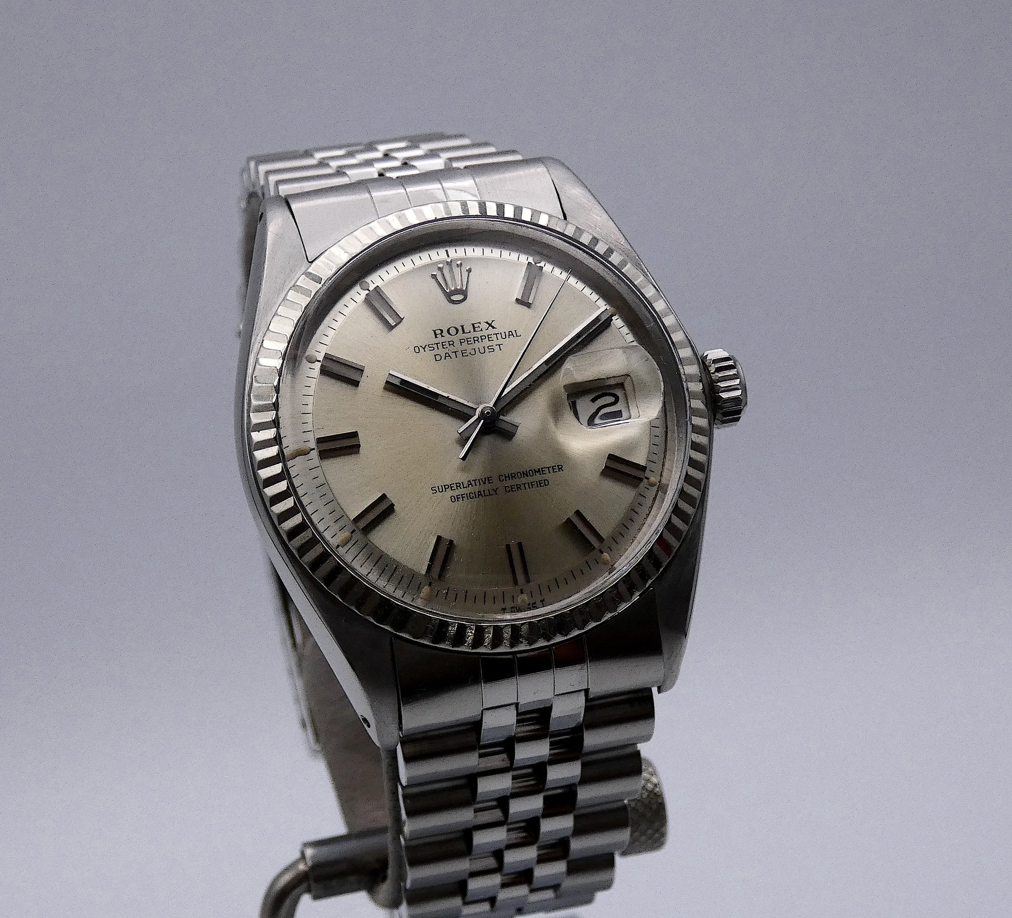 SOLD Datejust 1601 PiePan WideBoy 1969 Mint
