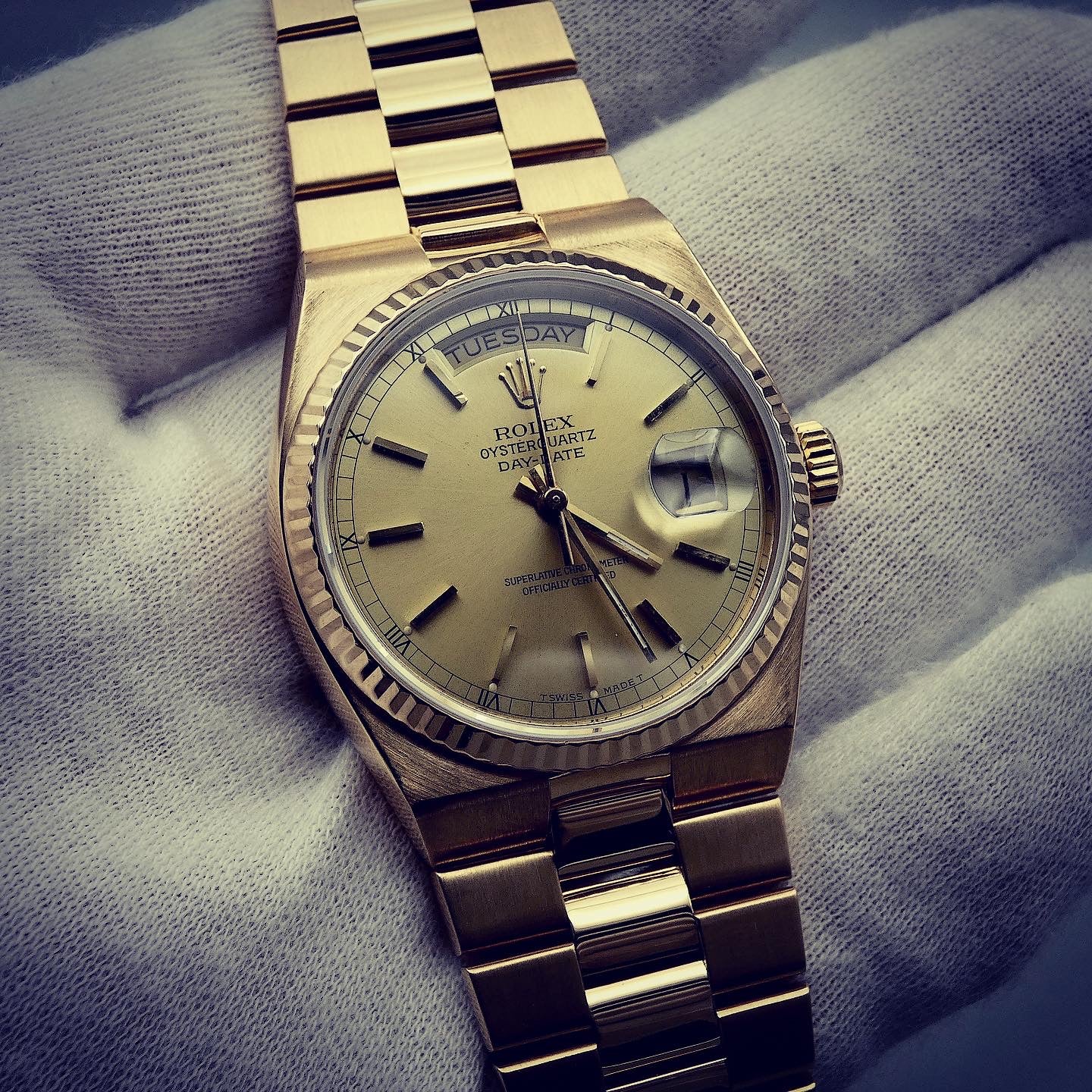 SOLD Day-Date Oysterquartz 1986 / Serviced