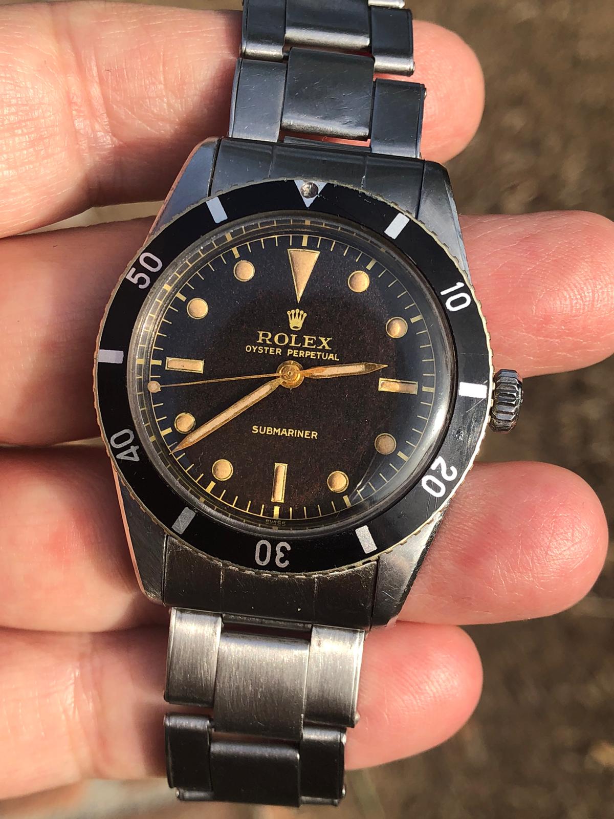 SOLD Submariner 6205 1954 Gilt sub only / Super Rare / Tropical